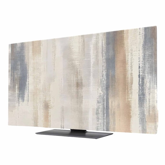 Beige Grey TV Cover for 40 Inch Screen,Stretch Fabric Dustproof TV ...