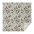 thumbnail image 1 of Beige Halloween Pumpkin Skull Bat Pattern Square Tablecloth,Waterproof Square Table Cover,Wipeable Spillproof Washable Table Cover for Home Kitchen Party Decor 42"X42"(107x107cm), 1 of 6