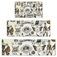 thumbnail image 1 of Beige Halloween Skull Pumpkin Pattern Kitchen Rugs Sets Of 3,Kitchen Runner Rugs Non Skid Washable,Decorative Kitchen Floor Mats for Kitchen,Sink,Laundry,17"x30"+ 17"x47" + 17"x59", 1 of 6
