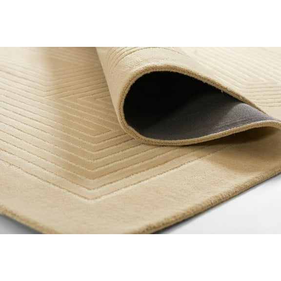 Beige Hand Tufted Hand Made Crapet For Living Room Bed Room Carpet Custom Made Area Rug For Diwali Home Decore 4X6FT