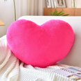 thumbnail image 1 of Beige Heart Pillows, Cute Heart Decorative Pillow, Heart Shaped Throw Pillows for Bed, Faux Rabbit Fur Plush Hoom Decor Pillow Cushion for Chair Sofa Living Room (Mini 12.9" x 9.8"), 1 of 10