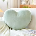 thumbnail image 1 of Beige Heart Pillows, Cute Heart Decorative Pillow, Heart Shaped Throw Pillows for Bed, Faux Rabbit Fur Plush Hoom Decor Pillow Cushion for Chair Sofa Living Room (Mini 12.9" x 9.8"), 1 of 11