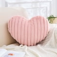 thumbnail image 1 of Beige Heart Pillows, Cute Heart Decorative Pillow, Heart Shaped Throw Pillows for Bed, Faux Rabbit Fur Plush Hoom Decor Pillow Cushion for Chair Sofa Living Room (Mini 12.9" x 9.8"), 1 of 13