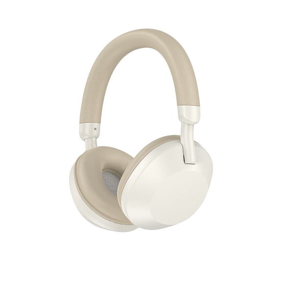 Beige Hifi Spatial Sound Over Ear Bluetooth Headphones 40Mm Driver Low Latency Mode Wireless For Mobile Games