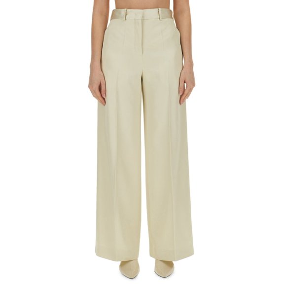 Jil Sander High-Waisted Tailored Pants With Wide Legs (Women's)