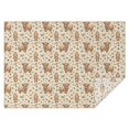 thumbnail image 1 of Beige Highland Cow Doll Pattern Rectangle Tablecloth 60"x84",Waterproof Polyester Rectangle Table Cloth, Wipeable Spillproof Polyester Tablecloth for Dining, Camping, Indoor and Outdoor, 1 of 5
