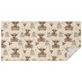 thumbnail image 1 of Beige Highland Cow Fence Pattern Rectangle Tablecloth 60"x120",Waterproof Polyester Rectangle Table Cloth, Wipeable Spillproof Polyester Tablecloth for Dining, Camping, Indoor and Outdoor, 1 of 6