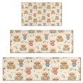 thumbnail image 1 of Beige Highland Cow Flower Cartoon Pattern Kitchen Rugs Sets Of 3,Kitchen Runner Rugs Non Skid Washable,Decorative Kitchen Floor Mats for Kitchen,Sink,Laundry,17"x30"+ 17"x47" + 17"x59", 1 of 6