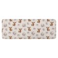 thumbnail image 1 of Beige Highland Cow Flower Pattern Kitchen Rug Mat,Kitchen Runner Rugs Non Skid Washable,Decorative Kitchen Floor Mats for Kitchen,Sink,Laundry,17"x47.2", 1 of 7