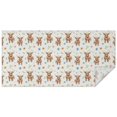 thumbnail image 1 of Beige Highland Cow Flower Pattern Rectangle Tablecloth 60"x120",Waterproof Polyester Rectangle Table Cloth, Wipeable Spillproof Polyester Tablecloth for Dining, Camping, Indoor and Outdoor, 1 of 6