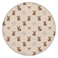 thumbnail image 1 of Beige Highland Cow Flower Pattern Round Fitted Tablecloth with Elastic Edge,Dining Table Cover Waterproof,Outdoor Round Tablecloth for Camping,Dining,Indoor and Outdoor, 1 of 7