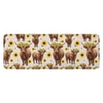 thumbnail image 1 of Beige Highland Cow Sunflower Pattern Kitchen Rug Mat,Kitchen Runner Rugs Non Skid Washable,Decorative Kitchen Floor Mats for Kitchen,Sink,Laundry,17"x47.2", 1 of 7