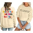 thumbnail image 1 of Beige Hoodies for Women Sweatshirt Women Verse Pullover God Is Within Her Long Sleeve Inspirational Blouse Top Fall Tops for Women 2025, 1 of 6