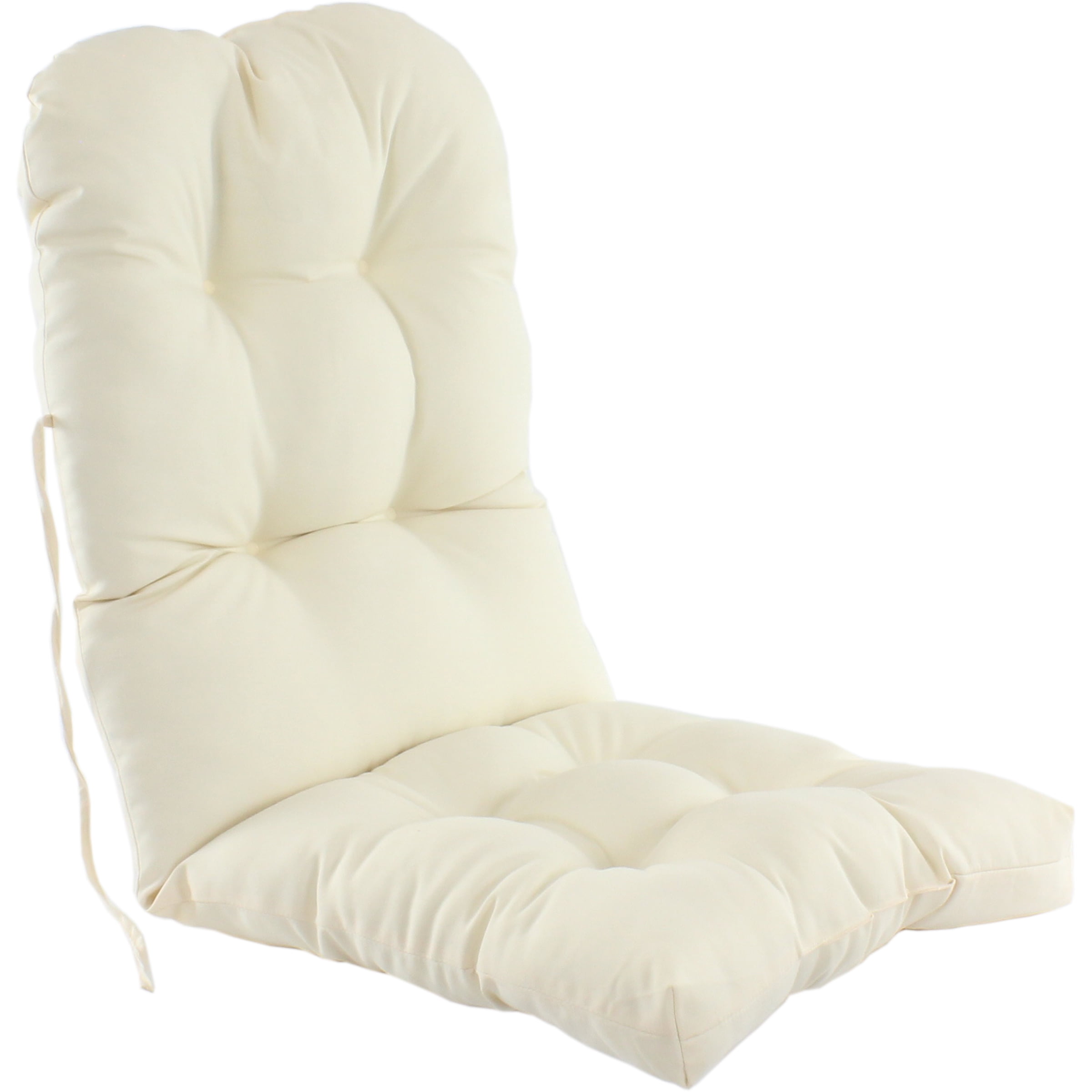 Beige Indoor / Outdoor Adirondack Cushion Patio Chair Cushion
