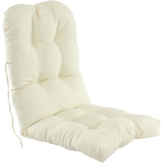 Beige Indoor / Outdoor Adirondack Cushion Patio Chair Cushion