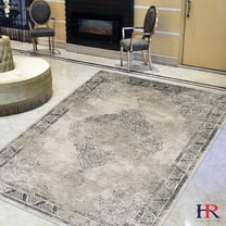 Beige/Ivory/Gray/Fossil Oriental Distressed - Modern Vintage Design- Abstract Persian Rug