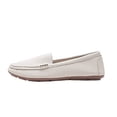 thumbnail image 1 of Beige Ladies Casual French Style Flat Shoes With Buckle Closure Square Toe Low Cut Design Lightweight Comfortable For Everyday Wear, 1 of 9