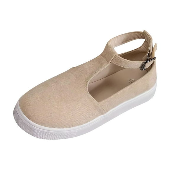 Beige Ladies Casual Spring Summer Sandals Breathable Open Toe Round Toe Thick Bottom Wedge Heel For Walking And Style