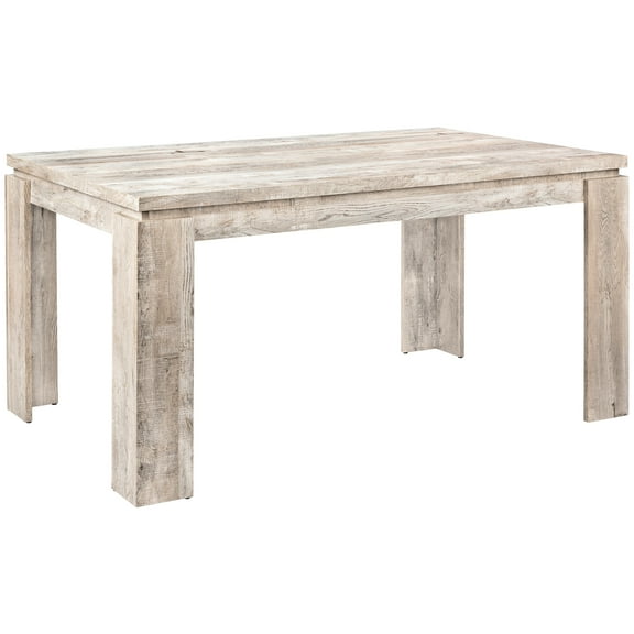 Beige Laminate Dining Table, 60" Rectangular, Modern, For Rectangular Taupe Construction Events