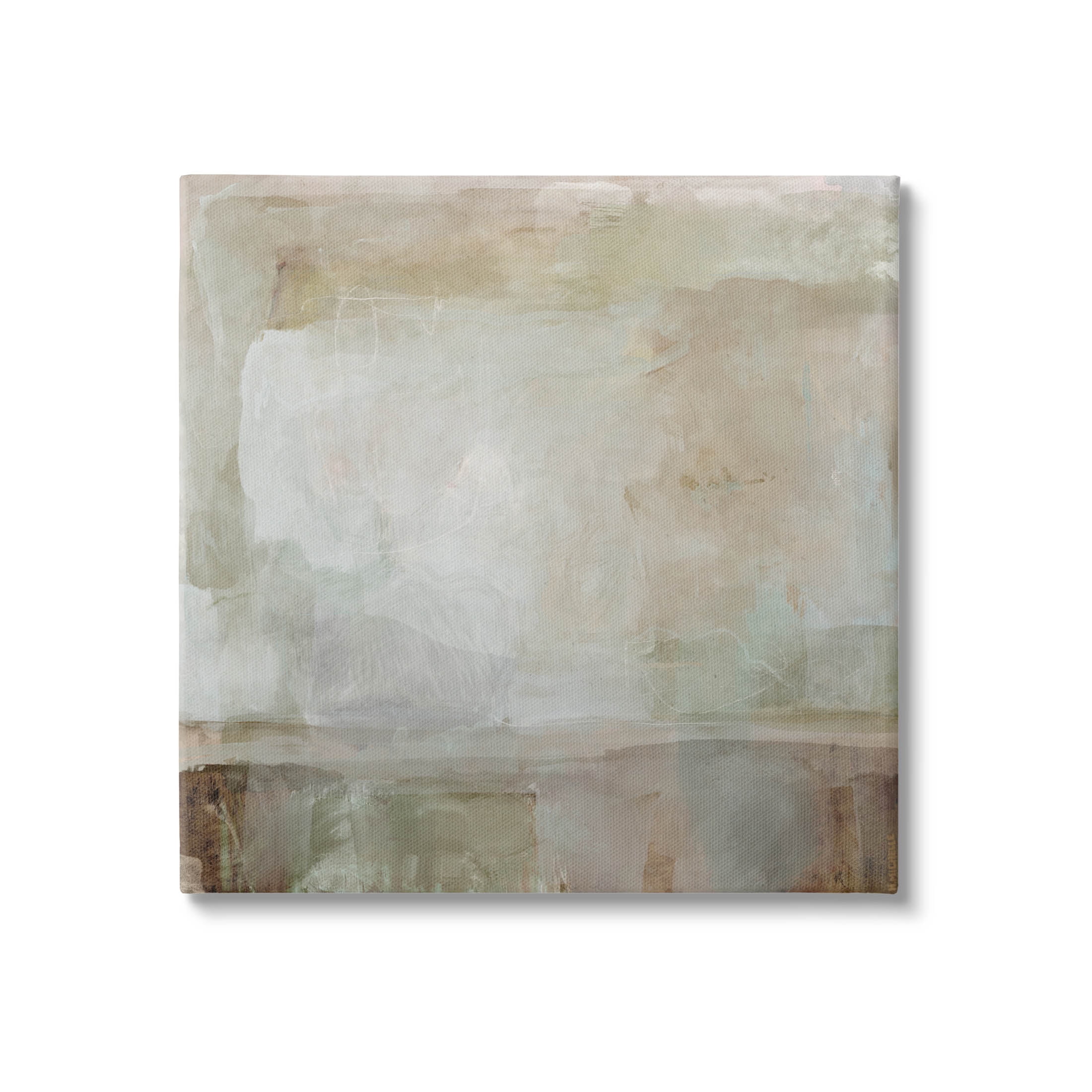 Beige and Gray Abstract Canvas Wall Art, 24" x 24"