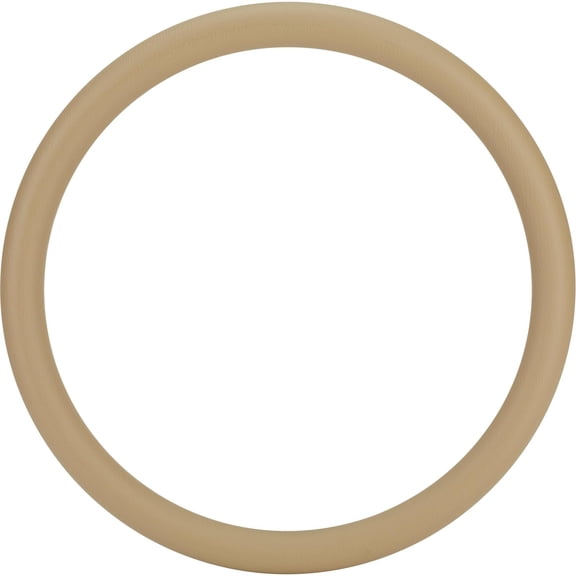 Speedway Motors Beige Leather Steering Wheel Half Wrap for 14 Inch Wheels, Bolt-On Injection Molded Core with Soft Leather Covering to Upgrade Interior Appearance