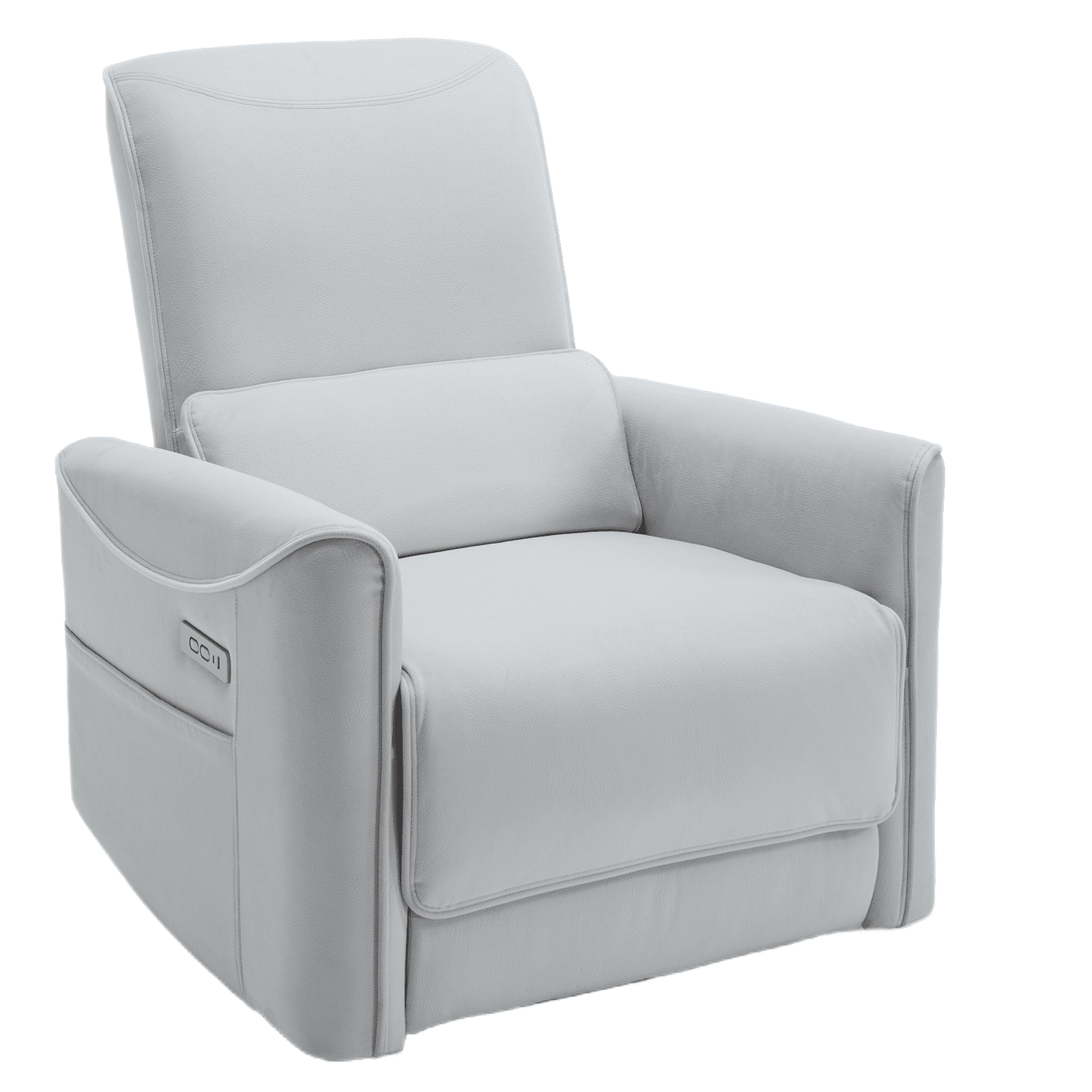 Beige Leatheraire Swivel and Rocker Power Recliner Chair, Heavy Duty ...