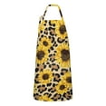 thumbnail image 1 of Beige Leopard Sunflower Pattern Apron-Garden Aprons for Women with Pockets-Cotton Linen Waterproof Kitchen Cooking Gardening Aprons Adjustable for Kitchen,Cooking,BBQ and Salon 33x27 Inch, 1 of 7
