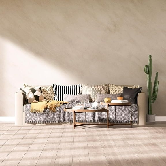 Beige Limewash Peel and Stick Wallpaper 16“ x 354” Concrete Cream and Gold Contact Paper Self Adhesive Waterproof Matte Granite Wall Covering Vinyl Removable for Living Room Kitchen Bathroom Gym