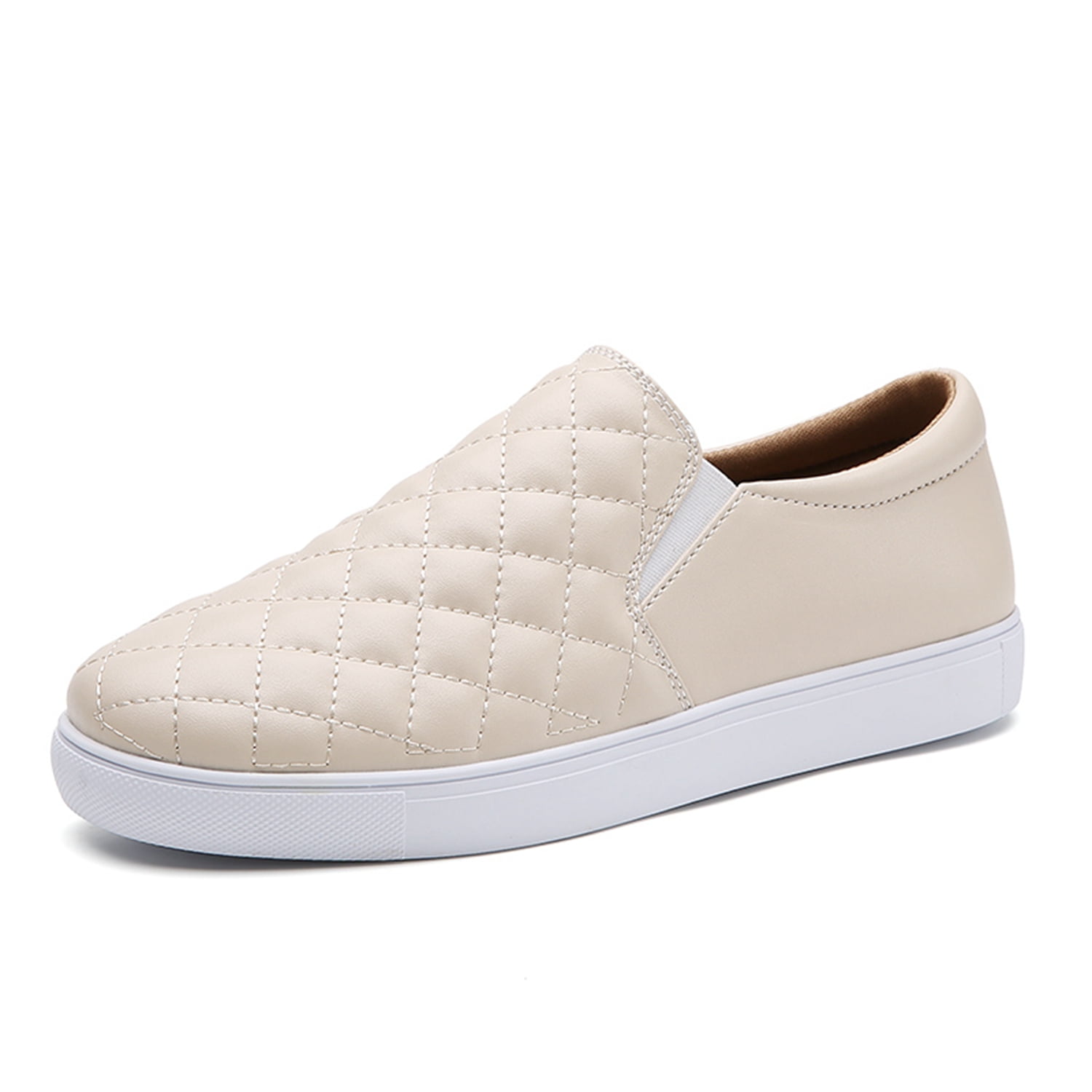 Eleventy Beige Leather Slip-On Loafers main image 1
