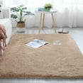 thumbnail image 1 of Beige Long-Pile Shaggy Rug – M Size Soft Plush Carpet for Bedroom & Living Room – Non Slip Furry Area Rug – Great for Summer & Dorm Room, 1 of 8