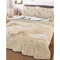 thumbnail image 1 of Beige Marble Full Size Down Alternative Comforter, Lightweight Comforter Quilt Bedding Set with Pillow Shams Chic Neutral Minimalist Fluid Aesthetic All Seasons Bed Comforter Duvet Insert 78"x90", 1 of 7