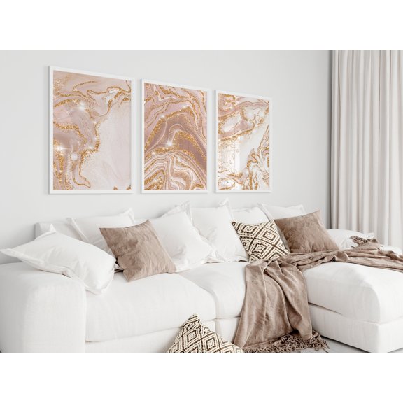 Beige Marble Prints Marble Abstract Prints Marble Boho Wall Art Modern Art Abstract Wall Decor Natural Decor 1035 Set 3