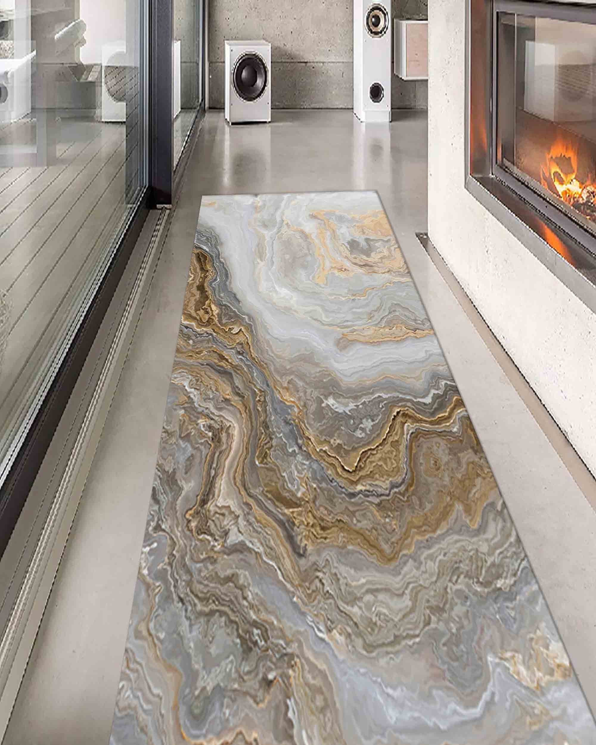 Beige Marble Rug, Personalized Rug, Modern Marble Rug, Custom Rugs ...