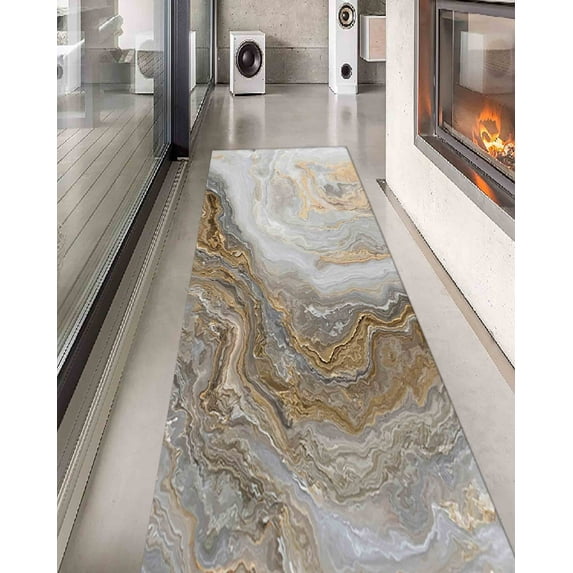 Beige Marble Rug, Personalized Rug, Modern Marble Rug, Custom Rugs, Beige And Brown Marble Rug, Alcohol Ink Rugs, Area Rug, Living Room Rug, 5.2'x7.5' - 160x230 cm