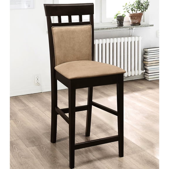 Beige Microfiber Stools / Casual Style for Dining Room Decor