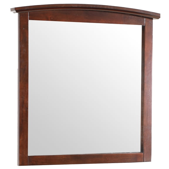 Beige Mirror with Wood Veneer Finish / Clear Images in Many Color Choices