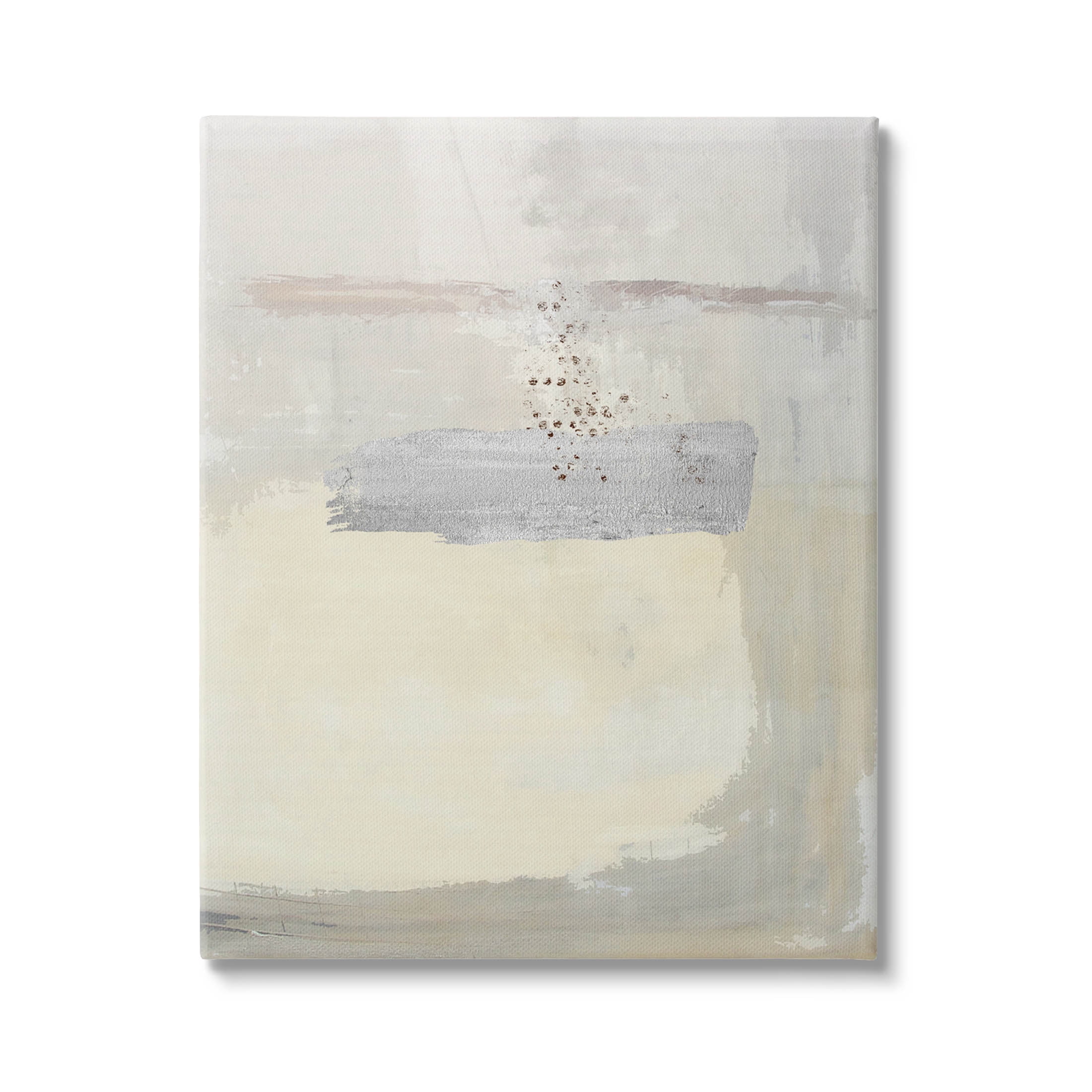 Beige Modern Abstract Arrangement Abstract Graphic Art Gallery Wrapped Canvas Print Wall Art