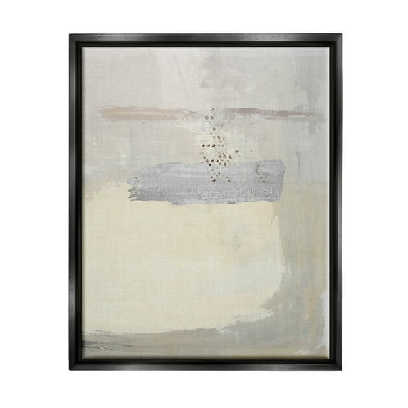 Beige Modern Abstract Arrangement Abstract Graphic Art Jet Black Framed Art Print Wall Art