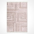 thumbnail image 1 of Beige Modern Micropolyester Area Rugs for Living Room Jacquard Textured Modern Rugs Soft Geometric Rug for Bedroom Washable Rug Non-Slip Bohemian Carpet Perfect for Dining Room Office Beige, 1 of 5