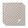 thumbnail image 1 of Beige Moroccon Cloth Napkins, Farmhouse Minimalist Abstract Geometric Washable and Reusable Dinner Napkins Set of 4, Table Napkin for Kitchen Party Birthday Wedding Hotel Housewarming 20"x20", 1 of 8