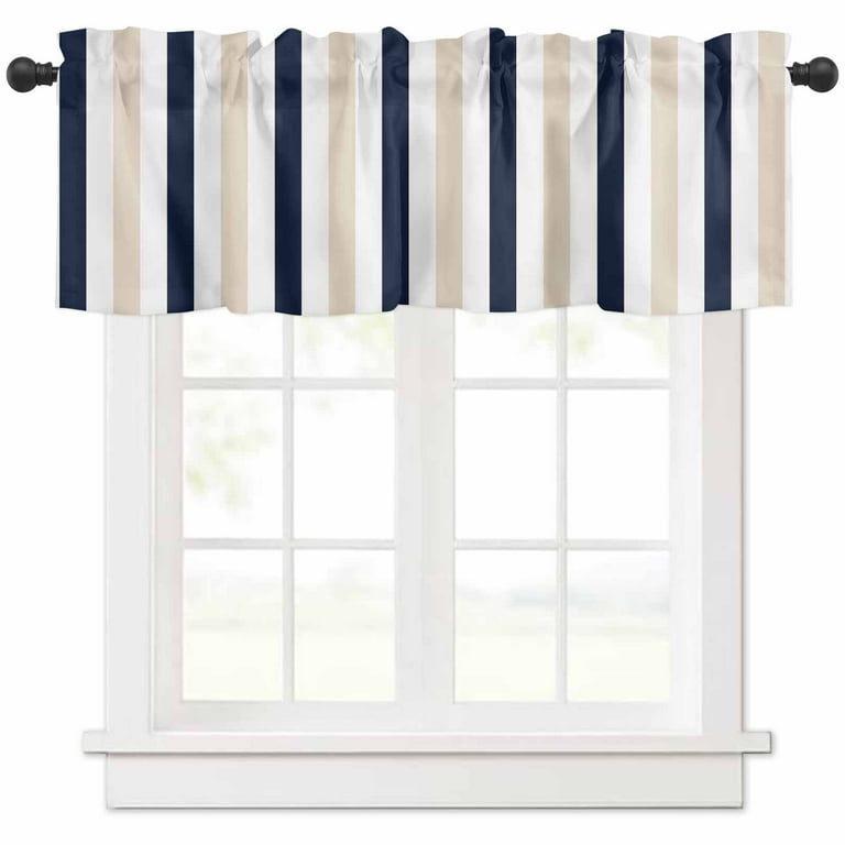 Striped Curtain Valance
