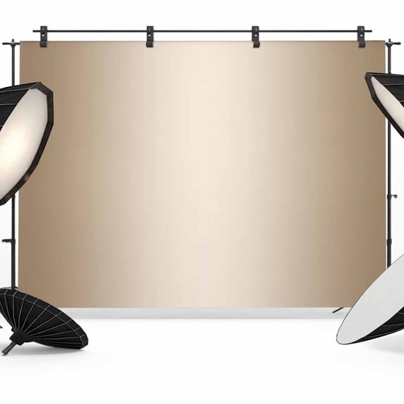 Beige Ombre Backdrop for Photoshoot, Photography Photo Studio Background Wall Backdrop, Modern Gradient Abstract Art Back Drop Banner Panel for Portraits Wedding Party Live Streaming Decor 8x6Ft
