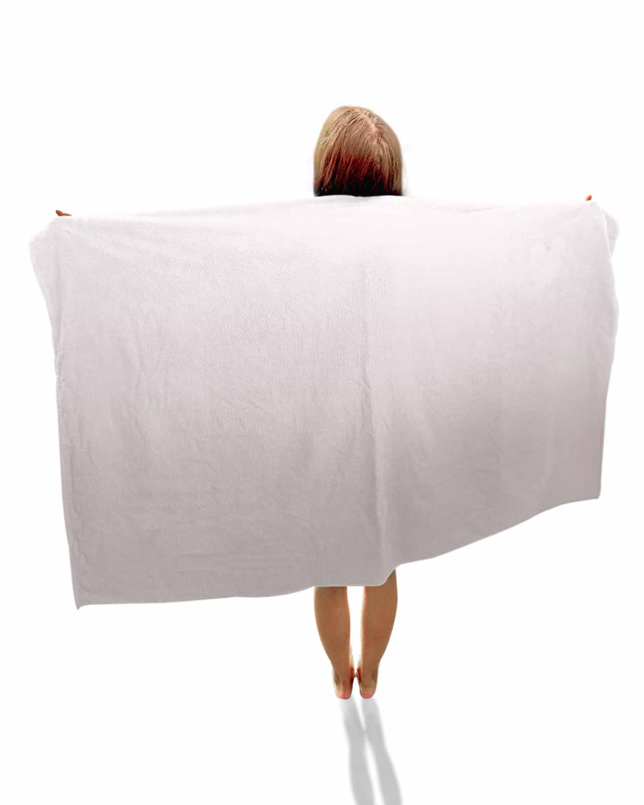 Beige Ombre Beach Towels Oversized Super Absorbent, White Gradient Modern Abstract Art Lightweight Bath Towel Quick Dry Sets For Bathroom/Pool/Rv Camping/Beach Play/Gym Room/Picnic 35"x70"
