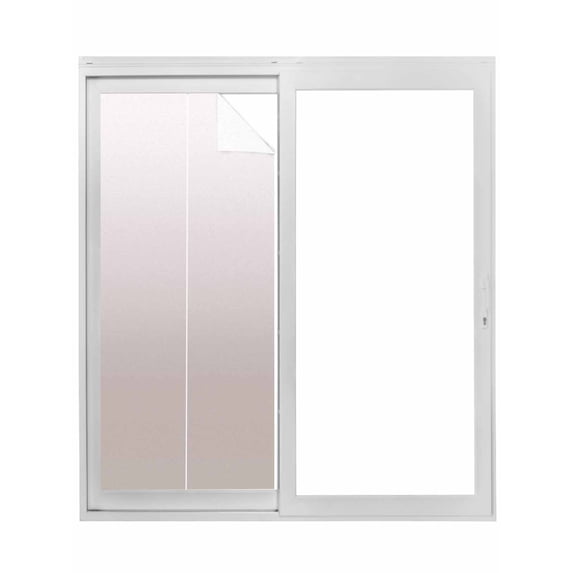 Beige Ombre Window Privacy Film, White Gradient Modern Abstract Art Static Cling UV Sun Blocking Tint Film Heat Control Windows Films for Bedroom Bathroom, Window Stickers 35.4"x78.7"