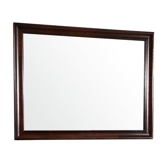 Beige Particle Board Mirror / Low - Distortion for Clear Self - View
