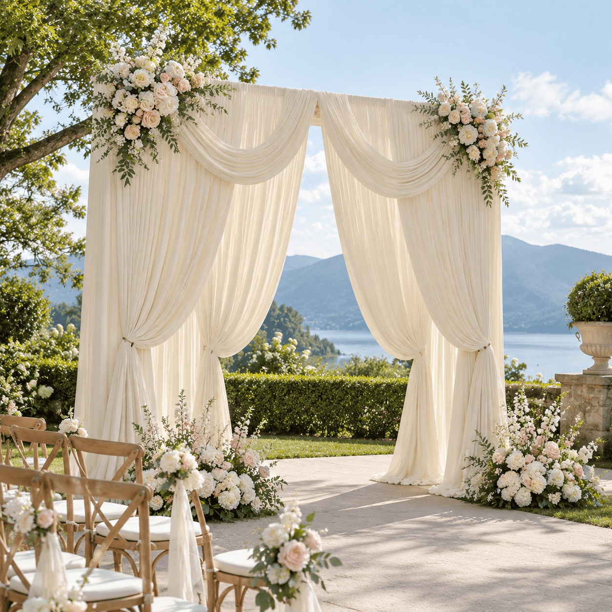 Beige Photo Studio Backdrop, 5'(W) x 10'(H), 8 Panels, Wrinkle-Free ...