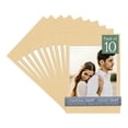 thumbnail image 1 of Beige Picture Frame Mat for 13x19 Frames - Fits 12x14 Photos - 10 Mats, 1 of 7