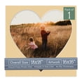 thumbnail image 1 of Beige Picture Frame Mat for 18x18 Frames - Heart Opening for 16x16 Photos - 1 Mat, 1 of 7