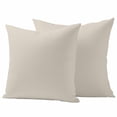 thumbnail image 1 of Beige Pillow Covers 2 Pack White Swan Pillowcase Waterproof Outdoor Throw Pillow Cover for Patio Garden Square Cushion 16”x16”, 1 of 9