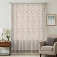 thumbnail image 1 of Beige Pink Floral Sheer Curtains 84 Inches Long, Spring Flowers Light Filering Curtains, Breathable Simi Curtain Privacy Drapes for Living Room Bedroom Lightweight Window Treatment, 1 of 9